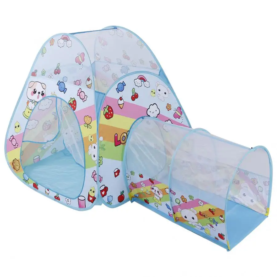 

Kids Baby Ball Pool Play House With Crawl Tunnel Children Indoor Play Game Tent Toys For Children Toy