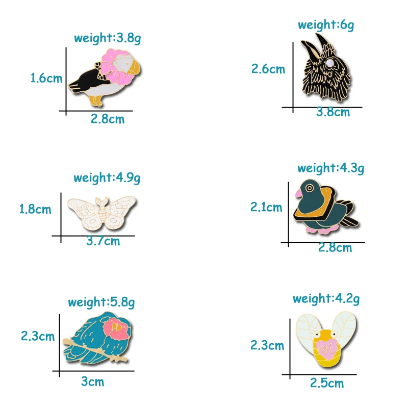 Модные украшения с изображением Орла значки логотип ворона бабочка сорока Ласточка пчела стрекоза брошь булавка пряжки аксессуары для мужчин подарок для женщин