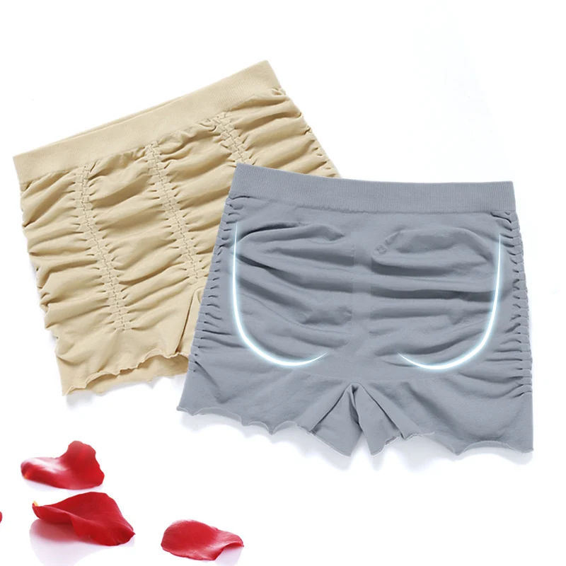 

4pcs/lot NEW Safety trousers Pleated pants Women's underwear Cotton crotch abdomen hips Seamless underpants