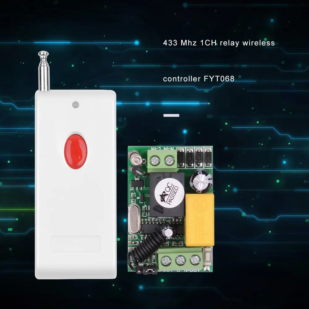 

RGB Lighting Accessories Universal Wireless Remote Control Switch Receiver Module RF Switch for Electric Gate Garage Door