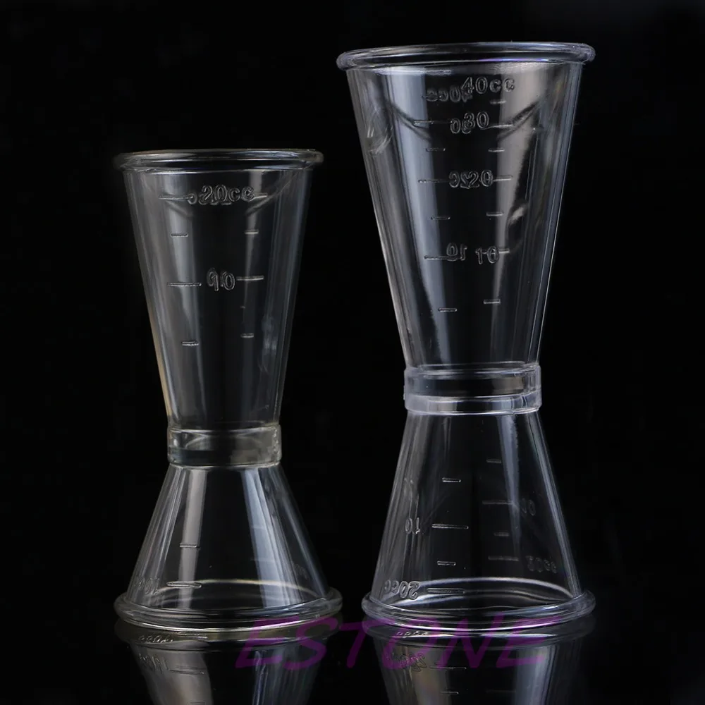 S / L Jigger Single Double Shot Cocktail Wine Short Drink Measure Cup Bar Party