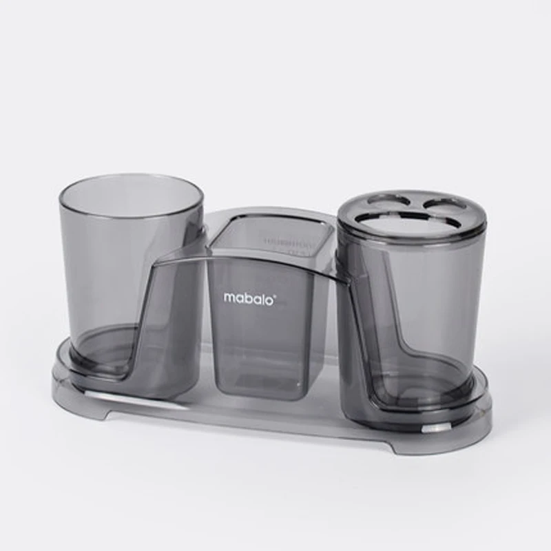 New 3Pcs/Set Tooth Brush Holder Wash Gargle Suit Tumbler Plastic Bracket Container Bathroom Accessories Set Free Shipping