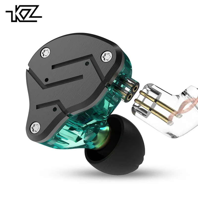 

Original KZ ZSN Earphone Wired Headphones 1BA+1DD Hybrid Technology 4 Drive Unit Noise Cancelling Sport Headset With Microphone
