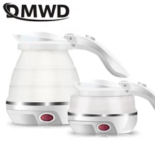 DMWD Электрический чайник с регулируемым напряжением, Силиконовый складной портативный туристический лагерь, мини бойлер для нагрева воды, чайник, Нагреватель 0.5л