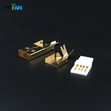 Top HIFI DIY gilded Male A type thicken Audio audiophile USB wire plug DAC cable plug With gold-plated 5U terminal
