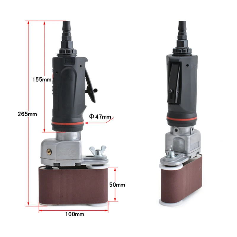 Borntun пневматическая ленточная шлифовальная машина 50 мм* 230 мм Пневматический полировщик инструменты шлифовальный инструмент Орбитальная воздушная Полировочная машина