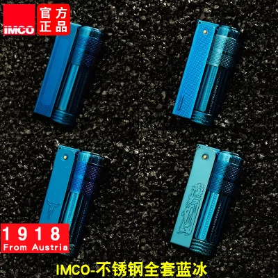 

Genuine IMCO Austrian stainless steel gasoline lighter vintage men Cigarette lighter