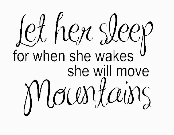 She Will Move Mountains Quote Wall Sticker Decal Quote Vinyl Art Let Her Sleep She Will Move Mountains  Wall Decor|Vinyl Vehicle Stickers|Vinyl Sticker Autovinyl Sticker Car -  Aliexpress