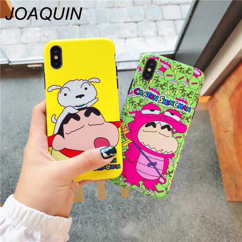 Мультяшный чехол для телефона Crayon Shin-chan iPhone X XR XS MAX 7 8 6 6s plus задняя крышка мягкий