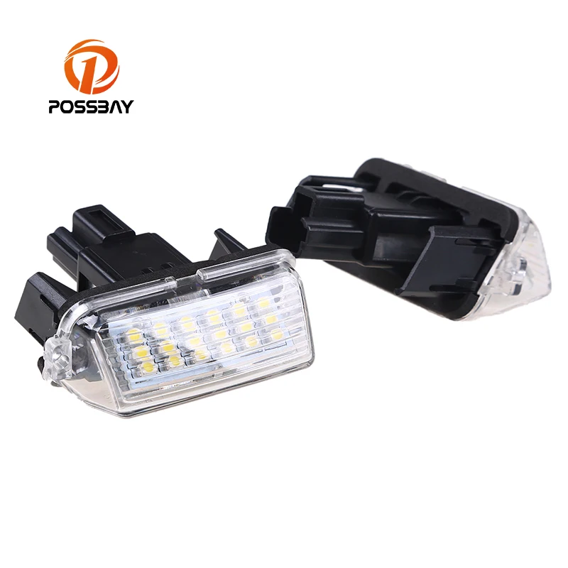 POSSBAY License Number Plate Light Rear LED Lamp For Toyota Camry