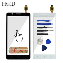 Usine prix aaa highscreen tactile panneau pour lenovo a536 536 écran tactile digitizer avant extérieure avant lentille en verre capteur adhésif