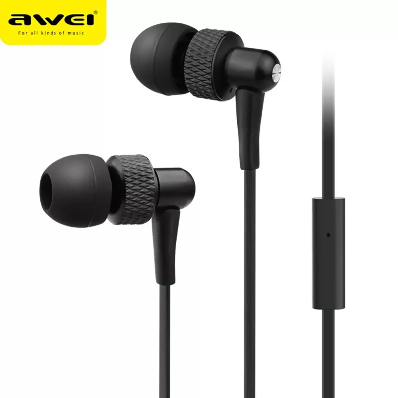 

Awei ES 390i In Ear-Earphone Earbuds With Microphone Noise Cancelling for Android IOS
