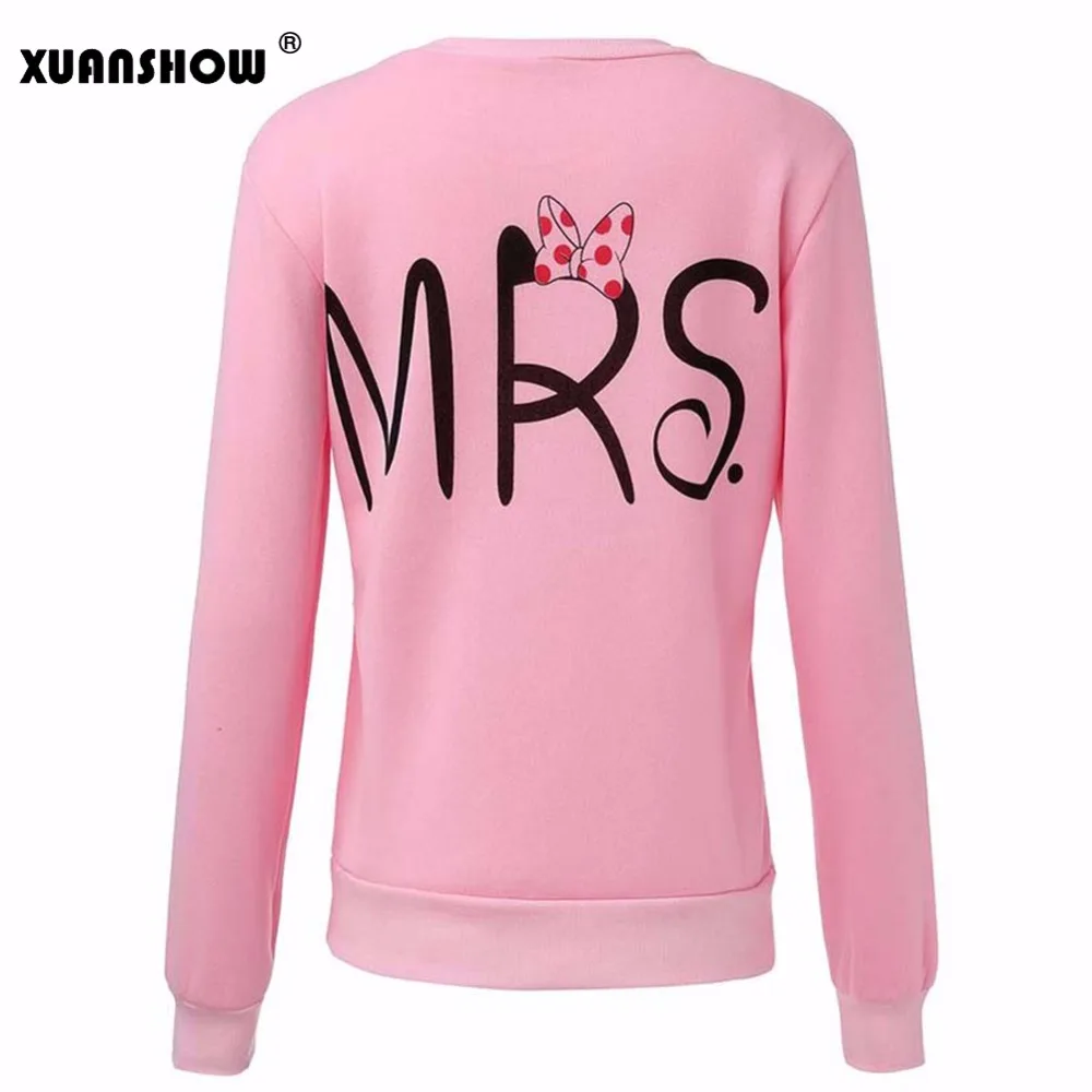 Новые модные флисовые рубашки с надписью MS and MR для влюбленных пар длинным