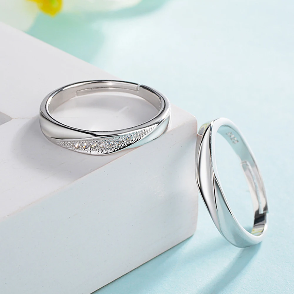 

Wedding Couples Rings For Women Man Gift High Quality Ring For Lovers Engagement Anniversary Simple Jewelry Alliance Bijoux