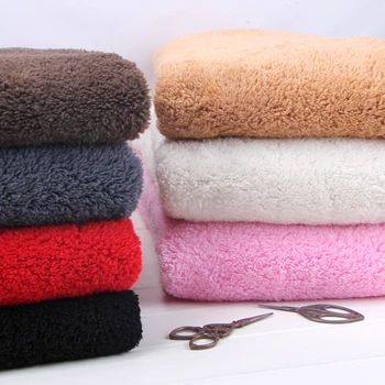 

Lamb wool thick lining cloth clothing DIY cotton velvet Swan coral cashmere cloth