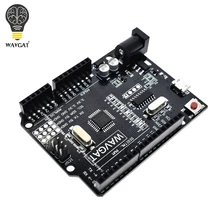 WAVGAT для Arduino UNO R3 макетная плата высокого качества UNO R3 CH340G для ATMEGA328P 16 МГц ATMEGA328P-AU