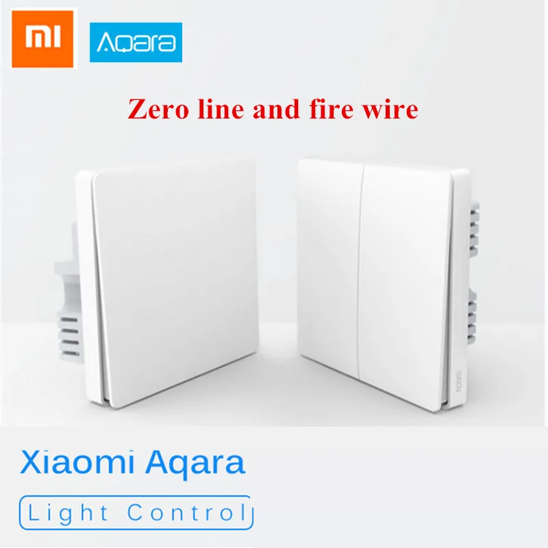 

Xiaomi Aqara Smart Light Control Fire Wire And Zero Line ZigBee Wireless Connection Single Key Version/Double Key Version
