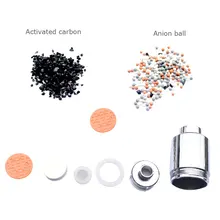 1 шт. в линии Душ фильтр активный уголь анион шар кран фильтр умягчитель удаления хлора очиститель Mayitr