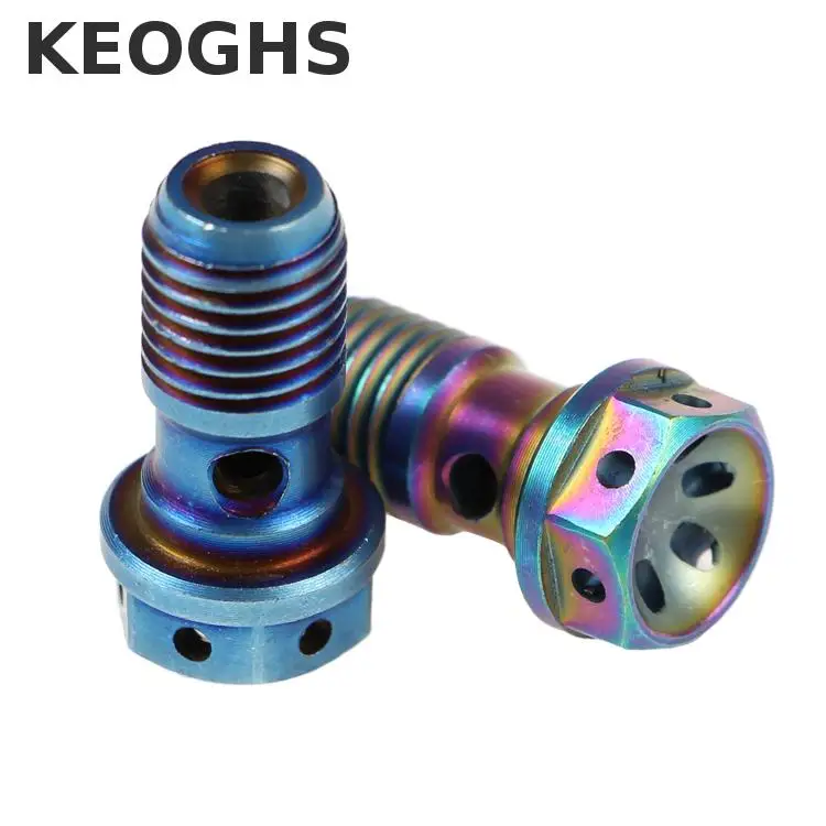 Keoghs Motorcycle Titanium Alloy Banjo Bolt M10*1.25mm For Brake