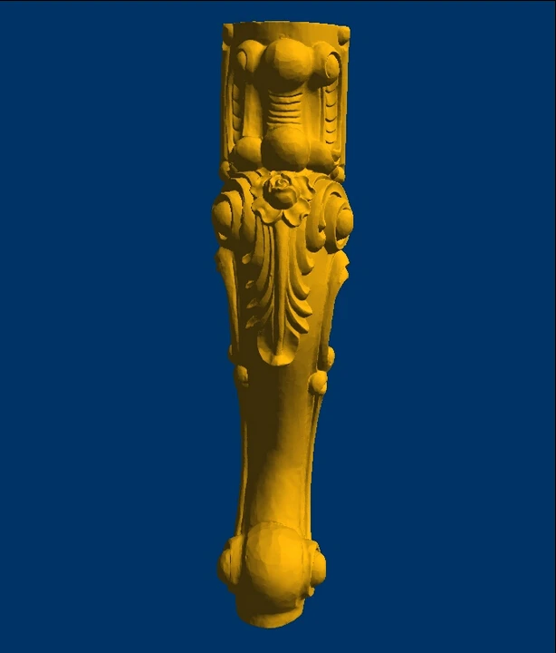 3d model relief for cnc in STL file format end table legs furniture
leg--16