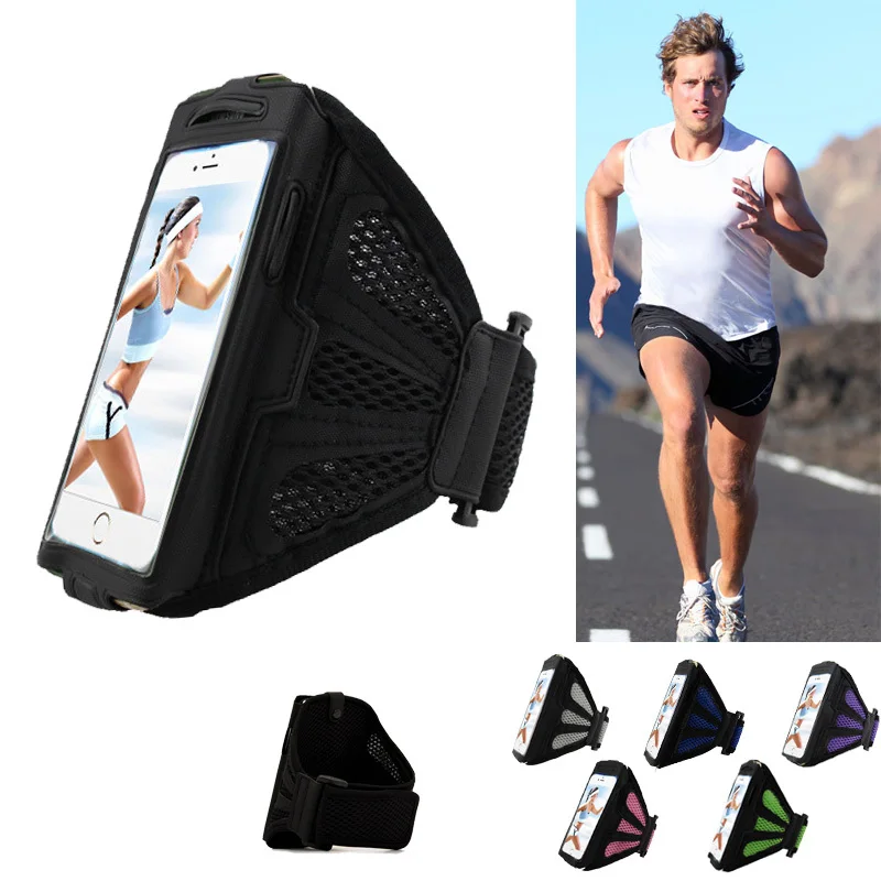 Running Sport Case For 4.7 5.1 inch Cell Phone Breathable Arm Holder