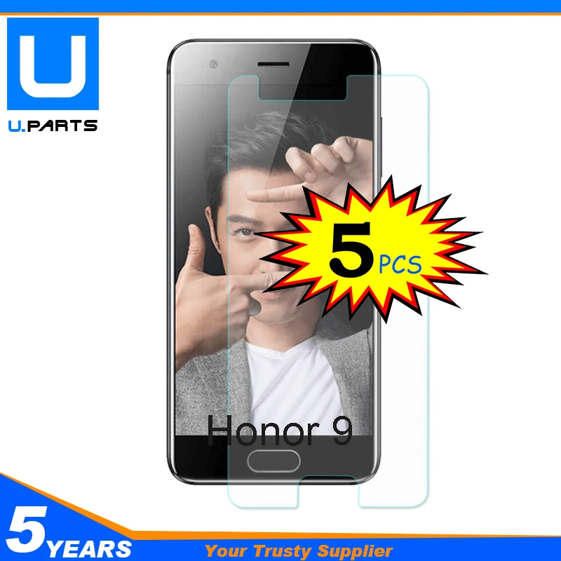 

5PC/Lot For Huawei Honor 9 Glory 9 STF-AL00 STF-AL10 STF-L09 Tempered Protective Glass Screen Protector 9H Toughened Glass