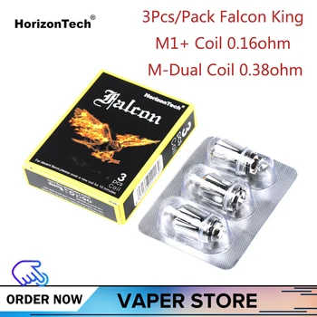 

3/6/9Pcs Original HorizonTech Falcon King Coil M1+ / M-Dual Core Head 0.16ohm / 0.38ohm E-Cigarette Accessories Falcon King Tank