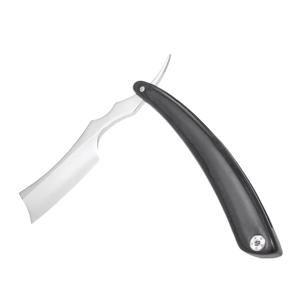 Бритвенный складной нож для бритья инструменты для удаления волос деревянная ручка прямой край из нержавеющей стали для бритья нож