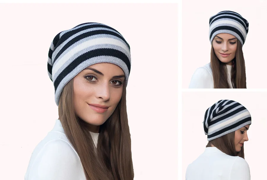 New Factory Direct Knitted Wool Caps Female Skullies Beanies Thick Casual Winter Warm Hats for Women's Hat (8)