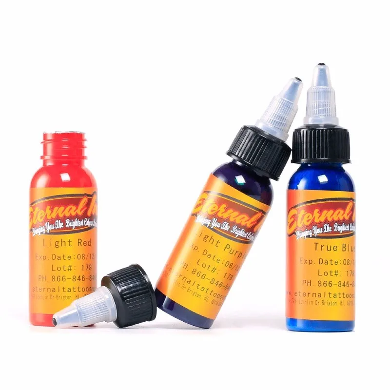 

10 Bottle 1oz black Tattoo Ink Pigment Set Kits Body Arts 30ml black Professinal Beauty Permanent Makesup Paints Accesories
