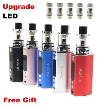 

High Quality Upgrade MYK6 80W Electronic Cigarette Vaporizer kit 2000mah 80w LCD Display Box Mod 22mm RBA 3.0ML Atomizer Tank
