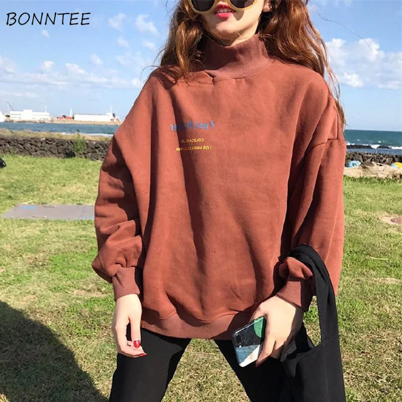 Hoodies Women Harajuku Plus Velvet Thicken Ulzzang Cotton Womens