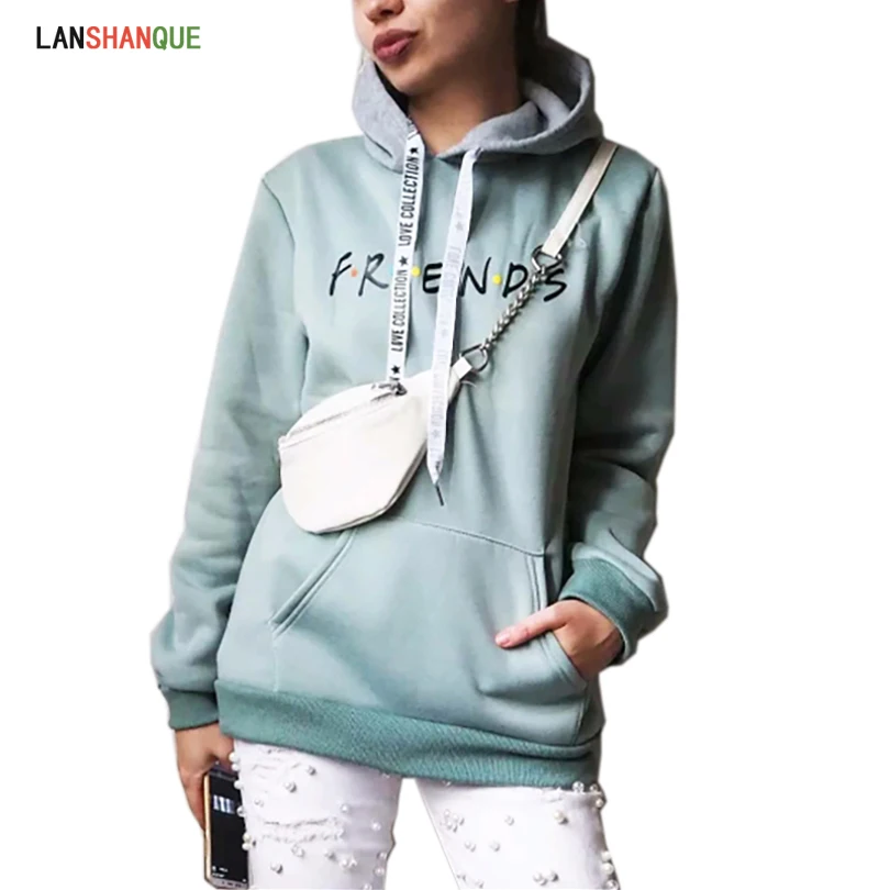 2019 New Friends Printing Hoodies Sweatshirts Harajuku Crew Neck Sweats Women Clothing Feminina Loose Women's Outwear Fall 2019 New Friends Printing Hoodies Sweatshirts Harajuku Crew Neck Sweats Women Clothing Feminina Loose Women's Outwear Fall