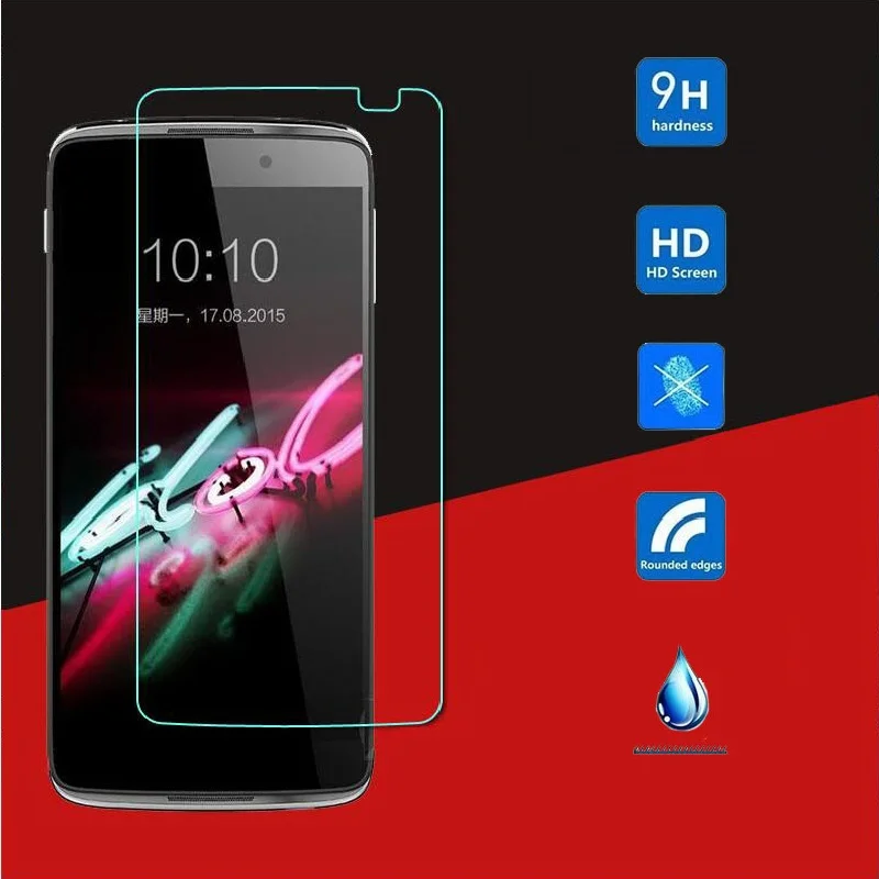 Закаленное Стекло Экран Защитная пленка для Alcatel One Touch idol2 6037 idol3 6039 6045 C3 C9 C7 Pop2 M5 5042 Pixi3 4,5 Pixi4 чехол