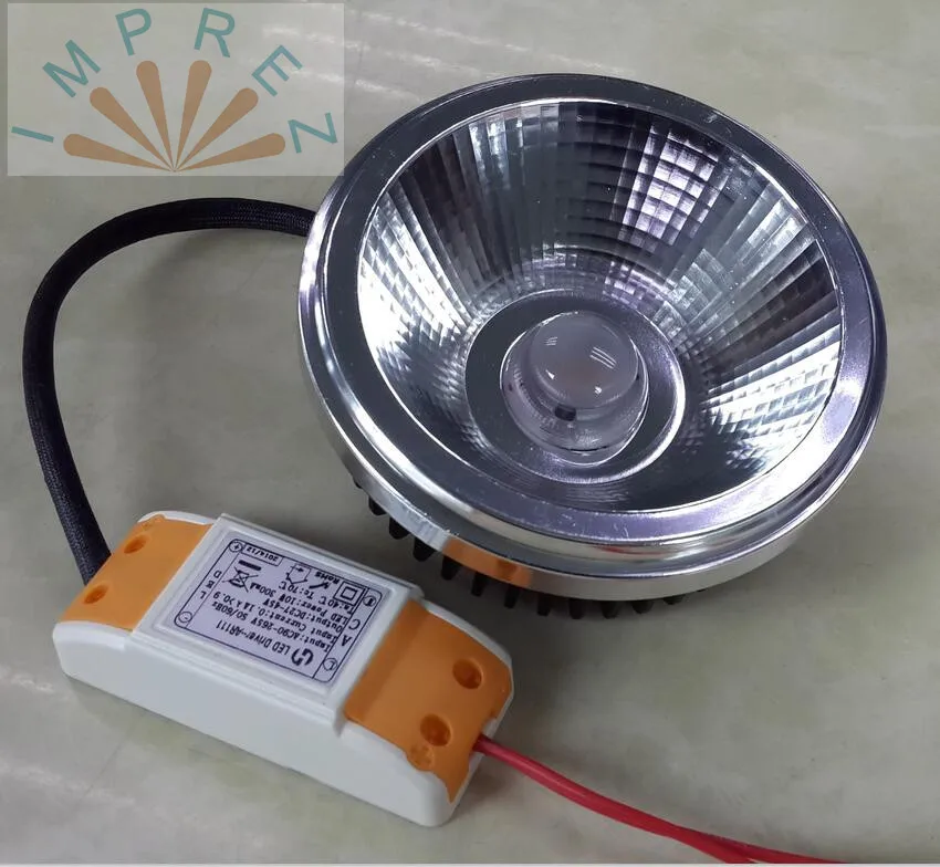 

LED AR111 15W COB bridgelux LED ES111 QR111 g53 gu10 AC85-265V or 12VAC 12VDC,warm cool natural white,equal to 200w halogen lamp