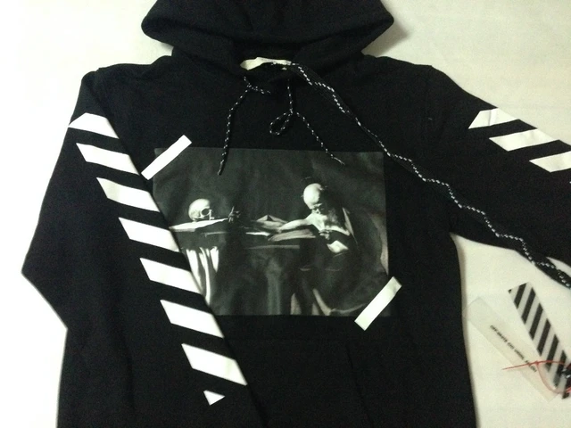 TOP version OFF WHITE Pyrex Vision religion painting hoodie VIRGIL ABLOH  men's hoodie