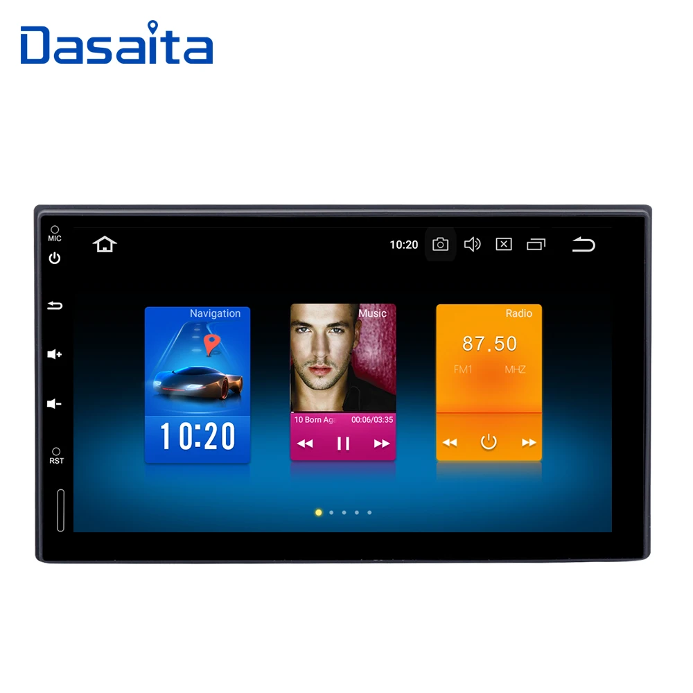 

Dasaita 7" Universal 2din Android Car Radio 9.0 Octa Core 4GB 32GB 1024*600