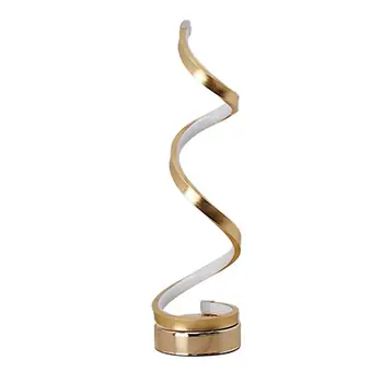 

Eu Plug Led Table Lamp Modern Creative Spiral Design Minimalist Lighting Dimmable Floor Desk Lamp Great For Living Ro