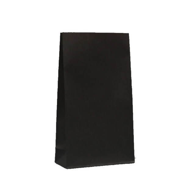 Wholesale 50pcs/lot Plain Black Paper Bags 23x12x7.5cm Kraft Gift Bag