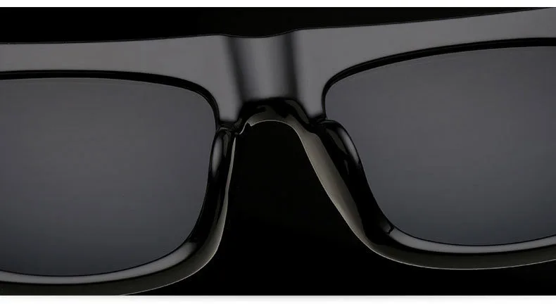 Очки с плоским верхом Для мужчин s Брендовая Дизайнерская обувь 2019 холодный черный квадрат солнцезащитные очки для мужчин модные большой