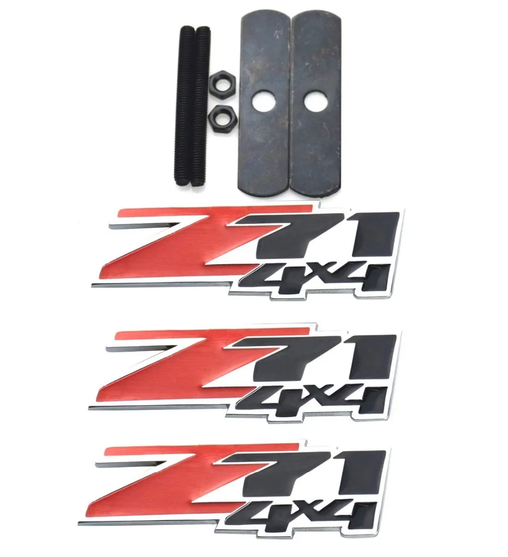 1x Grille Z71 4x4 Emblem Badge for GMC Chevy Silverado 1500 2500HD Sierra Black