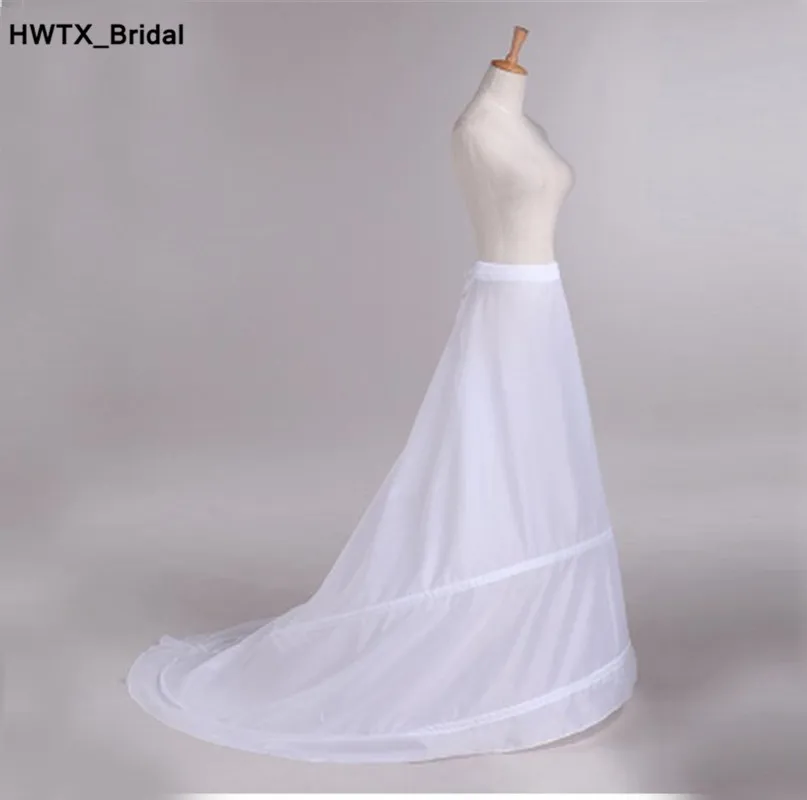 Нижняя юбка Свадебная юбка Слип Свадебные аксессуары Chemise 2 Hoops для линии хвост платье Petticoat кринолин новая дешевая распродажа