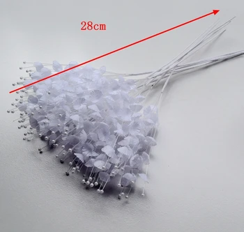 

Wholesale 100pcs/Lot 3mm x 28cm Spurting White Pearl Sticks Decorate Wedding Bouquet Cakes Accessory decorations for Wedding
