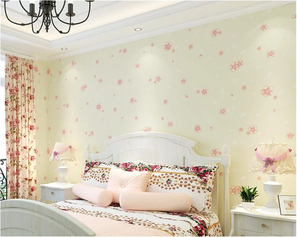 beibehang 3D clear 3d wallpaper pastoral warm non-woven bedroom room wedding room children room girl room wall paper TV behang beibehang 3D clear 3d wallpaper pastoral warm non-woven bedroom room wedding room children room girl room wall paper TV behang