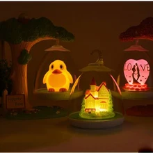 Счастливое дерево Звуковое управление перезаряжаемый СВЕТОДИОДНЫЙ Ночник Новинка Детский сон безопасный ночник удивительные настольные лампы подарки для детей