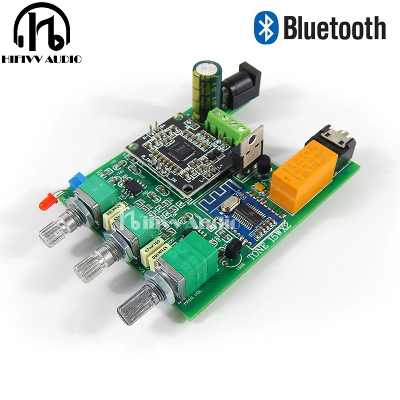 Плата Hi Fi цифрового усилителя мощности с Bluetooth 4 2 предусилитель * NE5532 15 Вт + 62*80