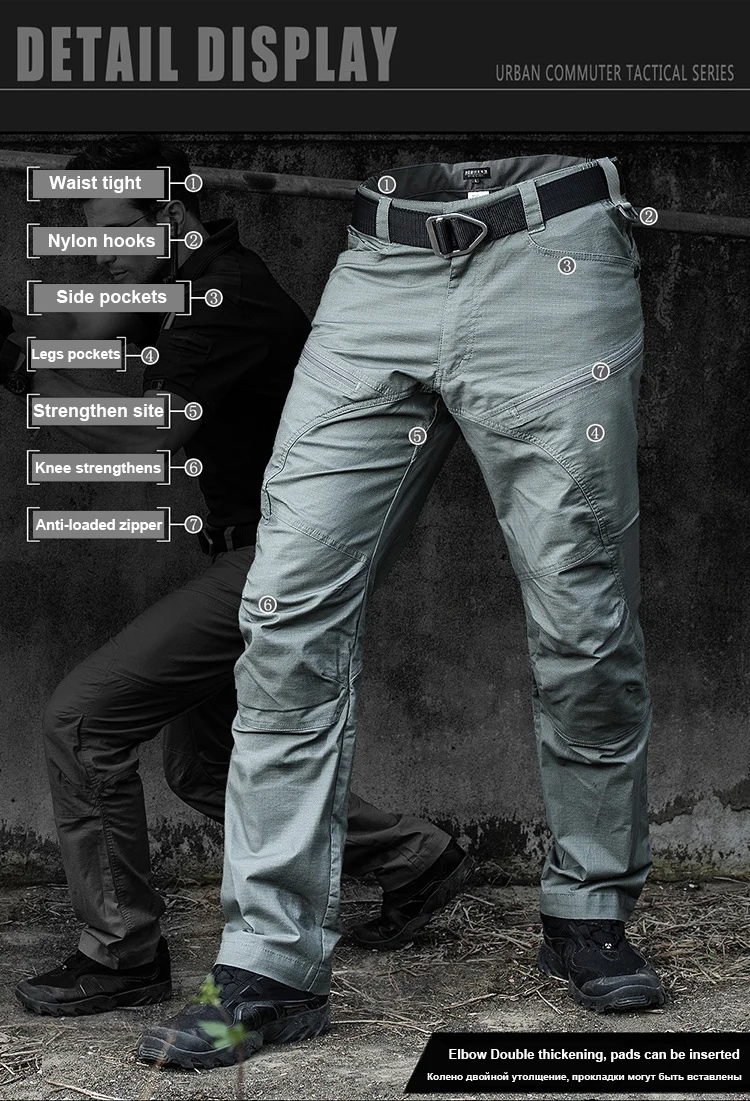 green cargo pants Mege Brand Military Army Pants Men's Urban Tactical Clothing Combat Trousers Multi Pockets Unique Casual Pants Ripstop Fabric plus size cargo pants