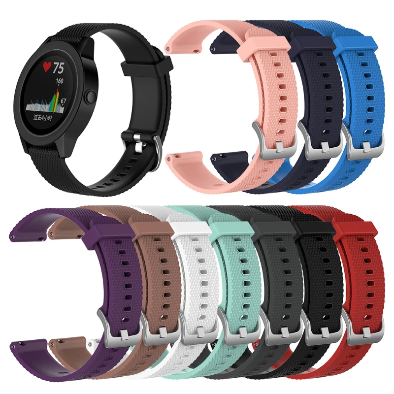 Мягкий силиконовый сменный спортивный ремешок для Garmin Vivoactive 3 Vivomove HR браслет на запястье спортивный выпуск