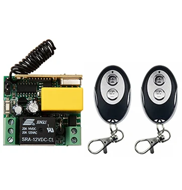 AC220V 1CH 10A RF беспроводной фотоприемник + передатчики формы ellipse обучающий