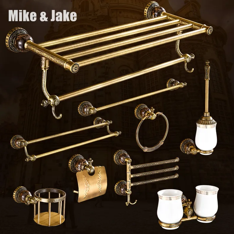 Antique brass bathroom towel shelf Black towel shelf paper holder towel shelf Bathroom shelf Black bathroom accessory Kit 8008 Antique brass bathroom towel shelf Black towel shelf paper holder towel shelf Bathroom shelf Black bathroom accessory Kit 8008